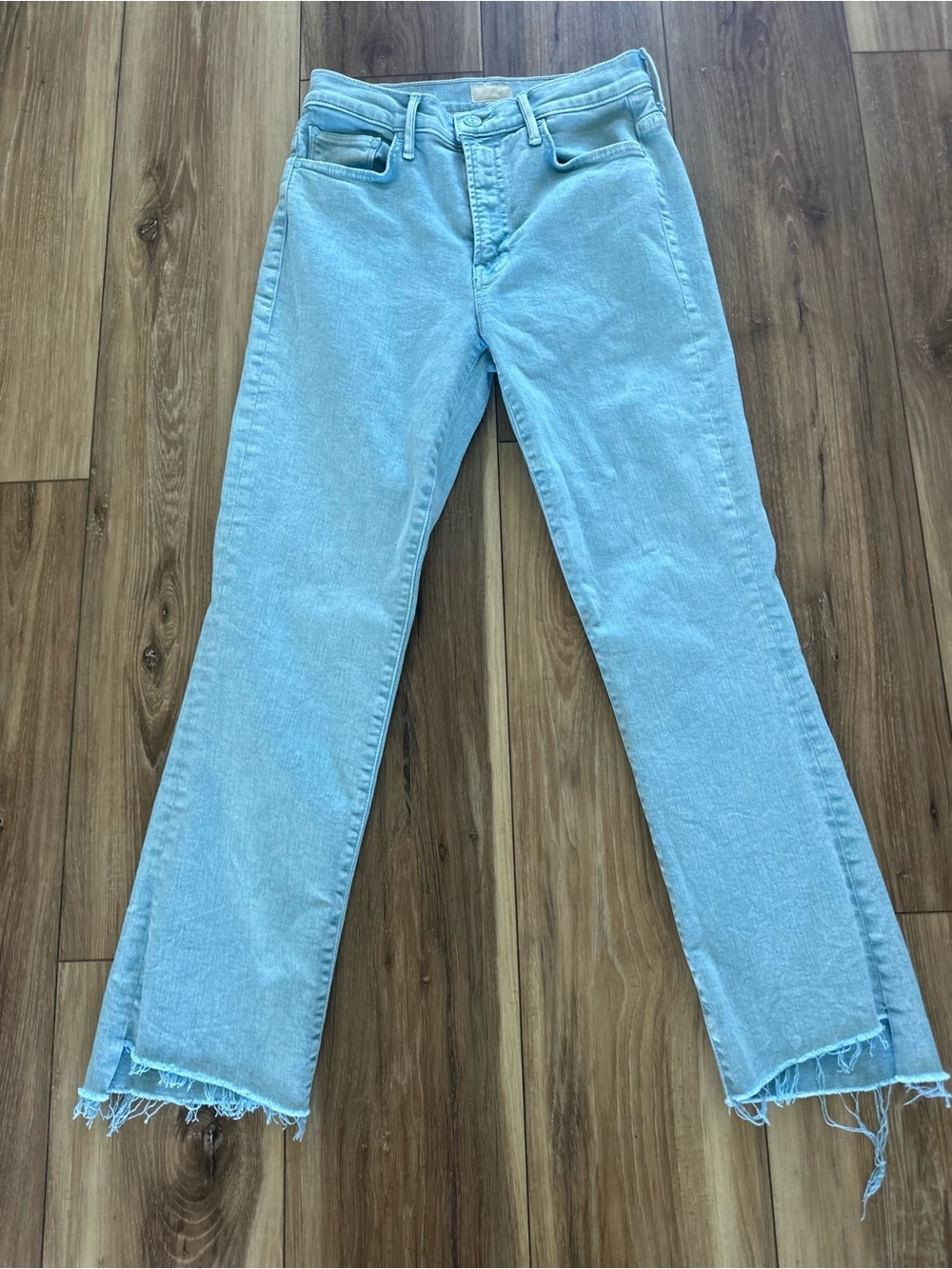 Mother womens the insider crop step fray jeans size 26 - Picture 4 of 8